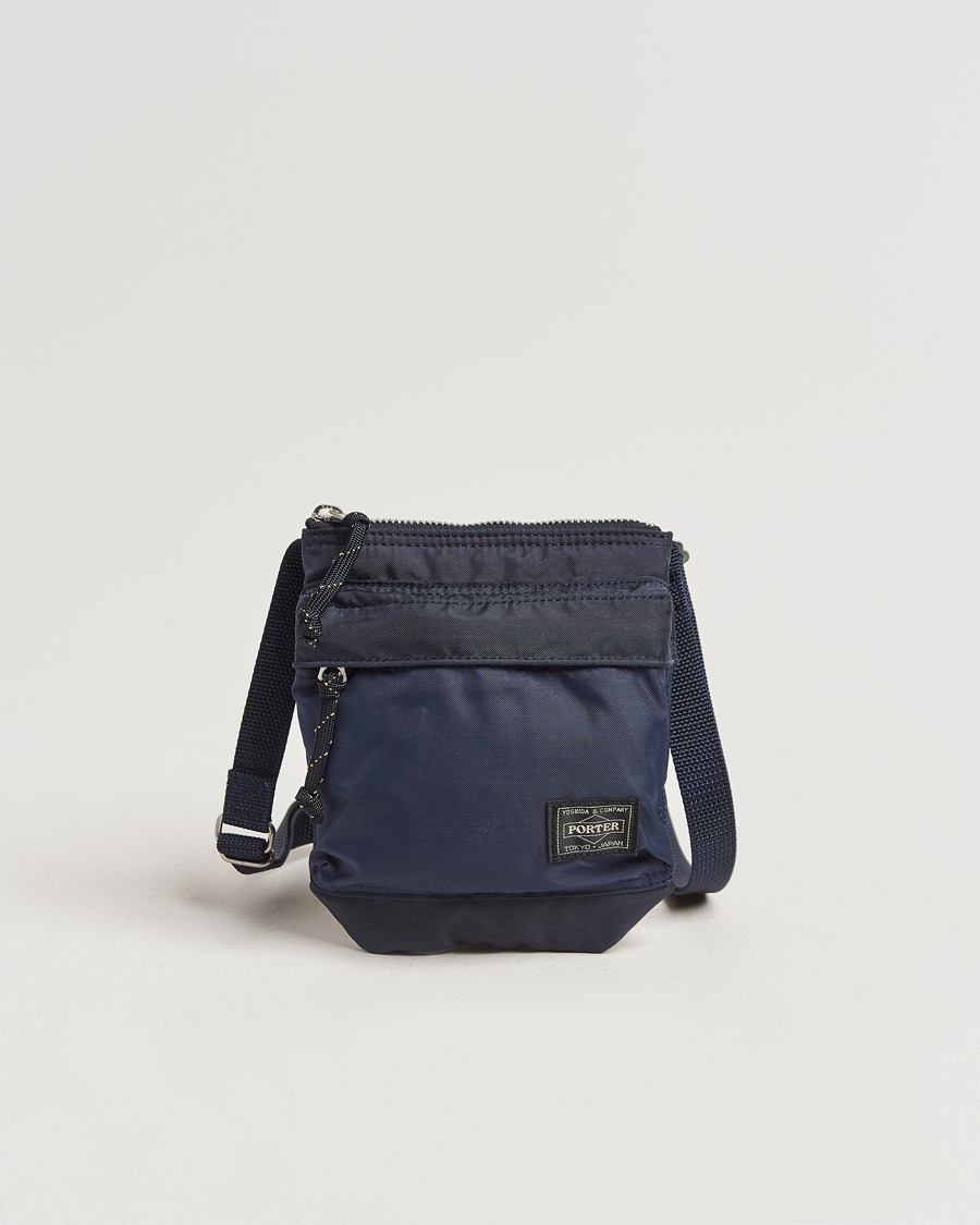 Heren | Tassen | Porter-Yoshida & Co. | Force Small Shoulder Pouch Navy Blue