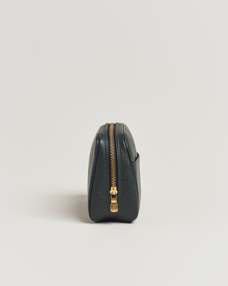 Heren | Louis Vuitton Pre-Owned Pochette Accessoir Washbag Green | Louis Vuitton Pre-Owned | Pochette Accessoir Washbag Green