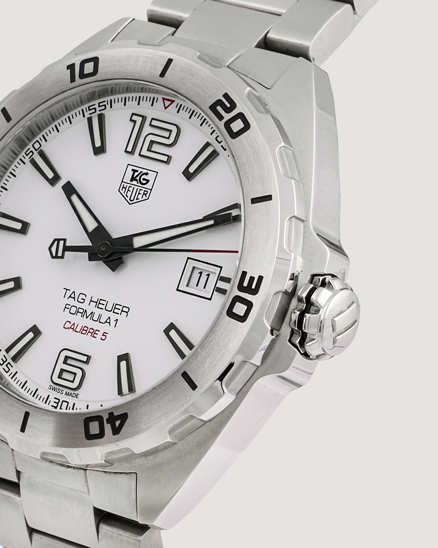 Heren | Tag Heuer Pre-Owned Formula 1 Calibre 5 WAZ2114 Silver | Tag Heuer Pre-Owned | Formula 1 Calibre 5 WAZ2114 Silver
