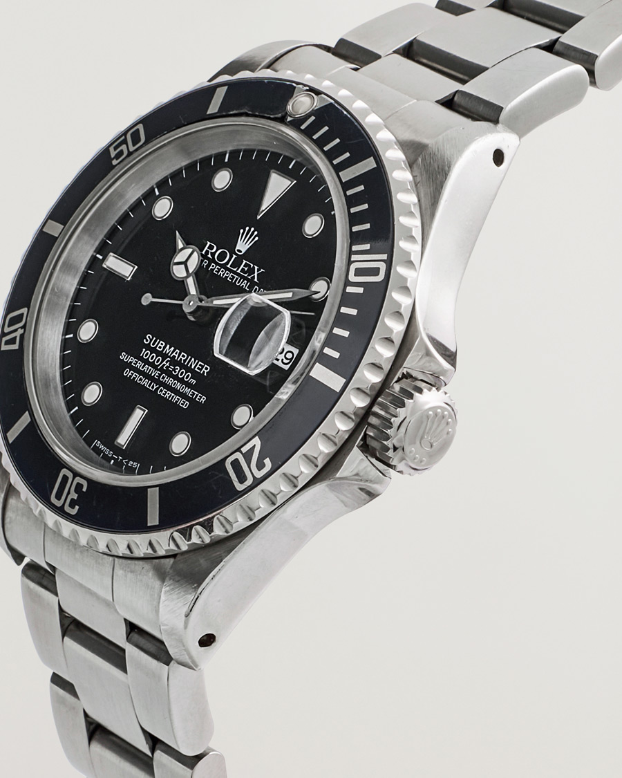 Heren | Rolex Pre-Owned Submariner 16610 Silver | Rolex Pre-Owned | Submariner 16610 Silver