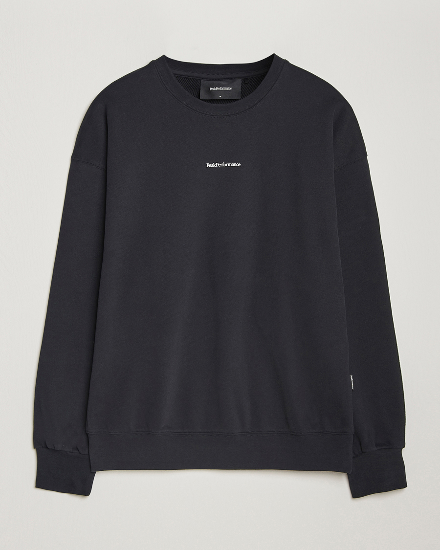 Heren | Truien | Peak Performance | Original Terry Crew Sweatshirt Black