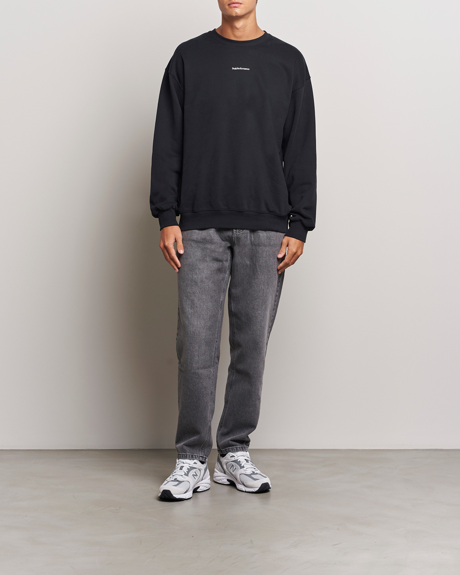 Heren | Truien | Peak Performance | Original Terry Crew Sweatshirt Black