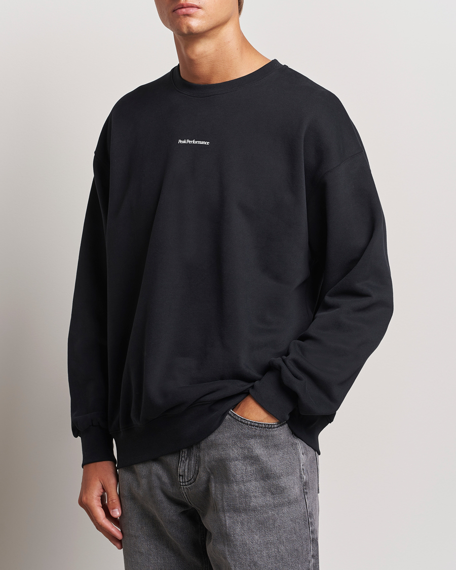 Heren | Truien | Peak Performance | Original Terry Crew Sweatshirt Black