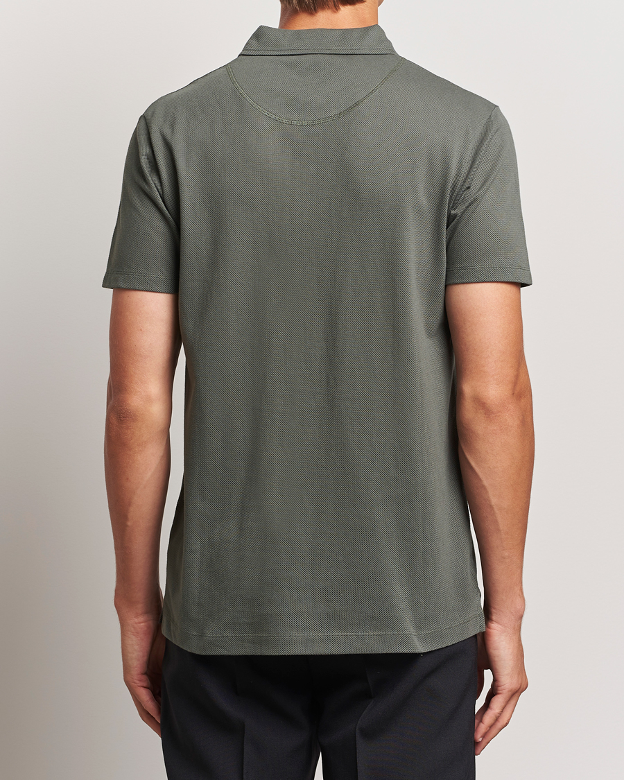 Homme | Polos | Sunspel | Riviera Polo Shirt Drill Green