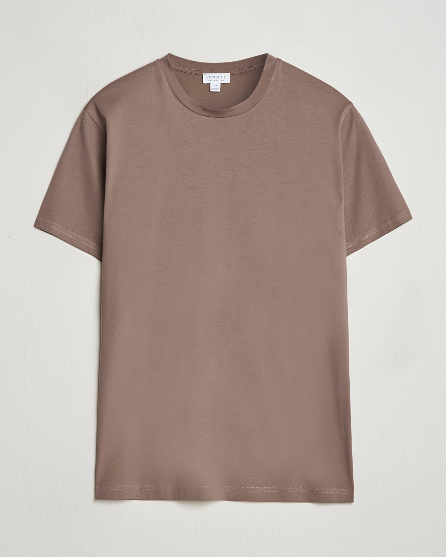 Heren | T-shirts | Sunspel | Riviera Midweight T-Shirt Cedar