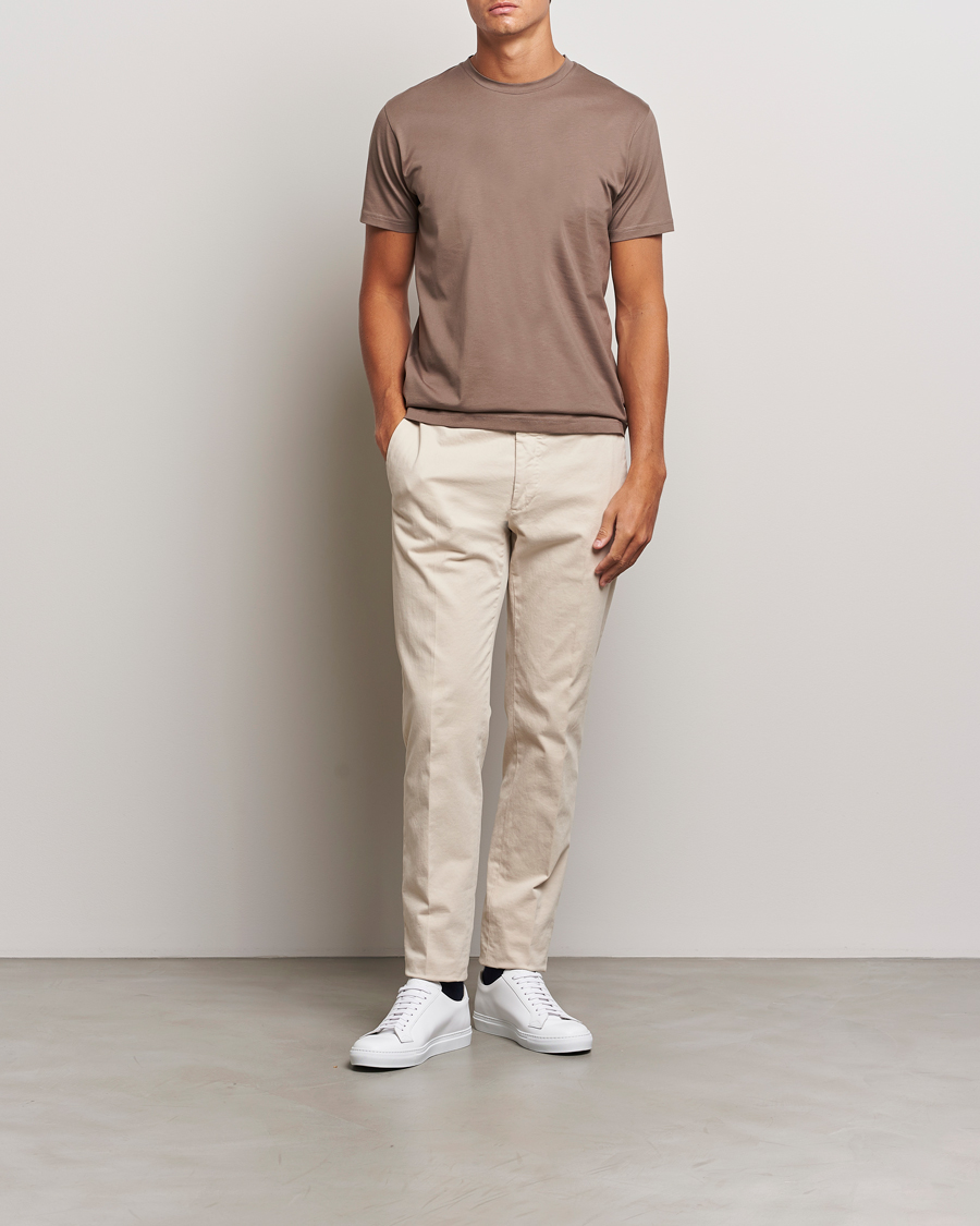 Heren | T-shirts | Sunspel | Riviera Midweight T-Shirt Cedar