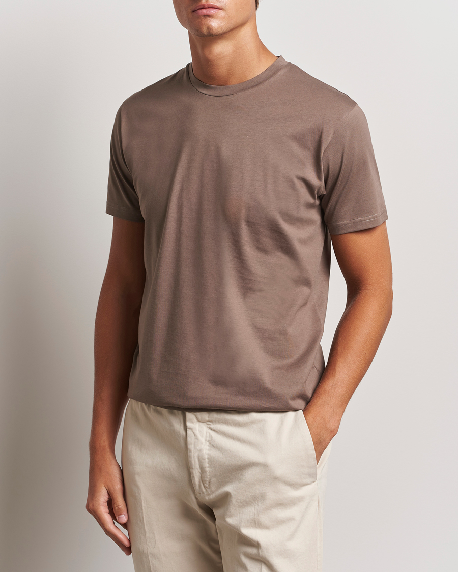 Heren | T-shirts | Sunspel | Riviera Midweight T-Shirt Cedar