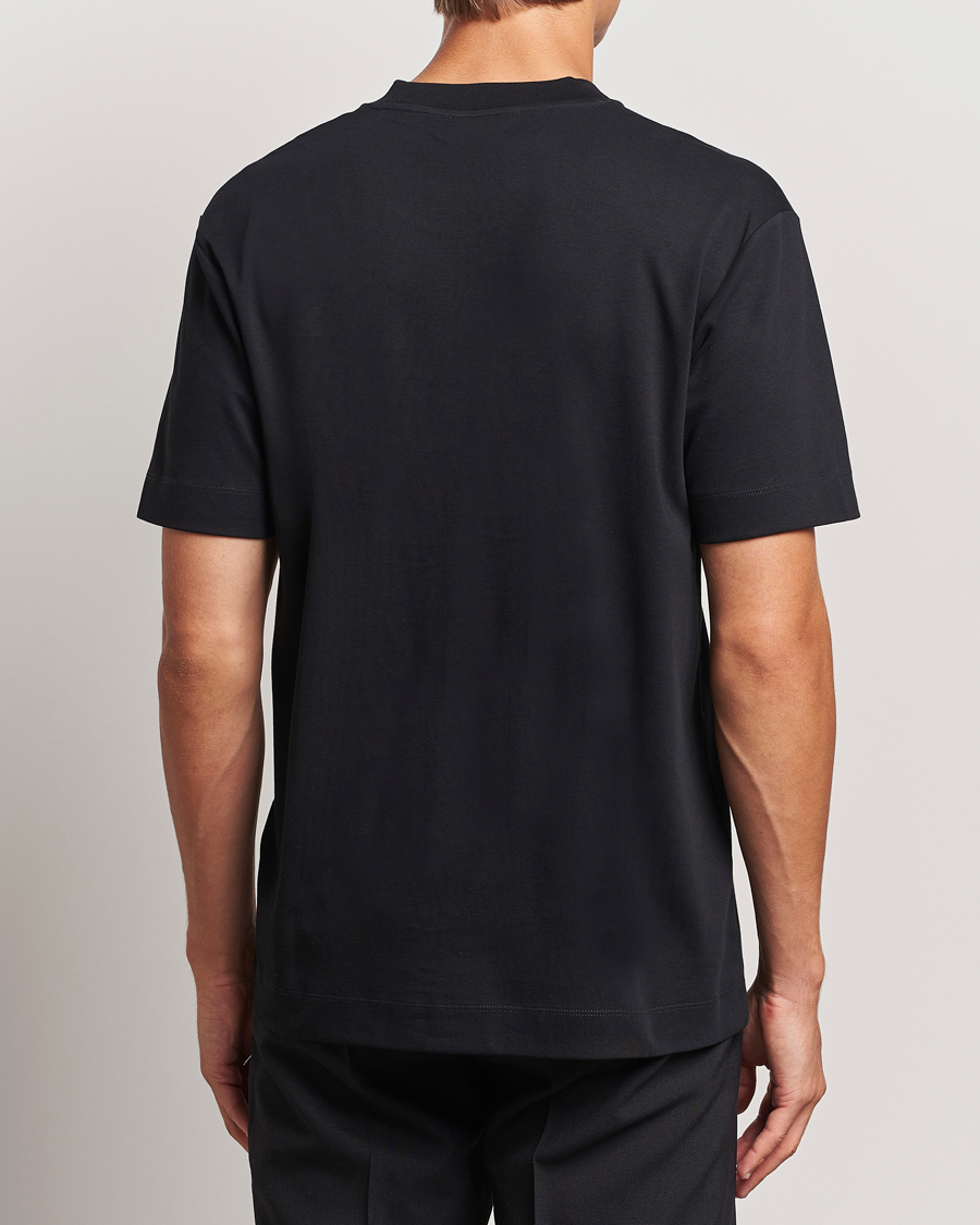 Heren | T-shirts | Sunspel | Heavy Weight Supima Cotton T-Shirt Black