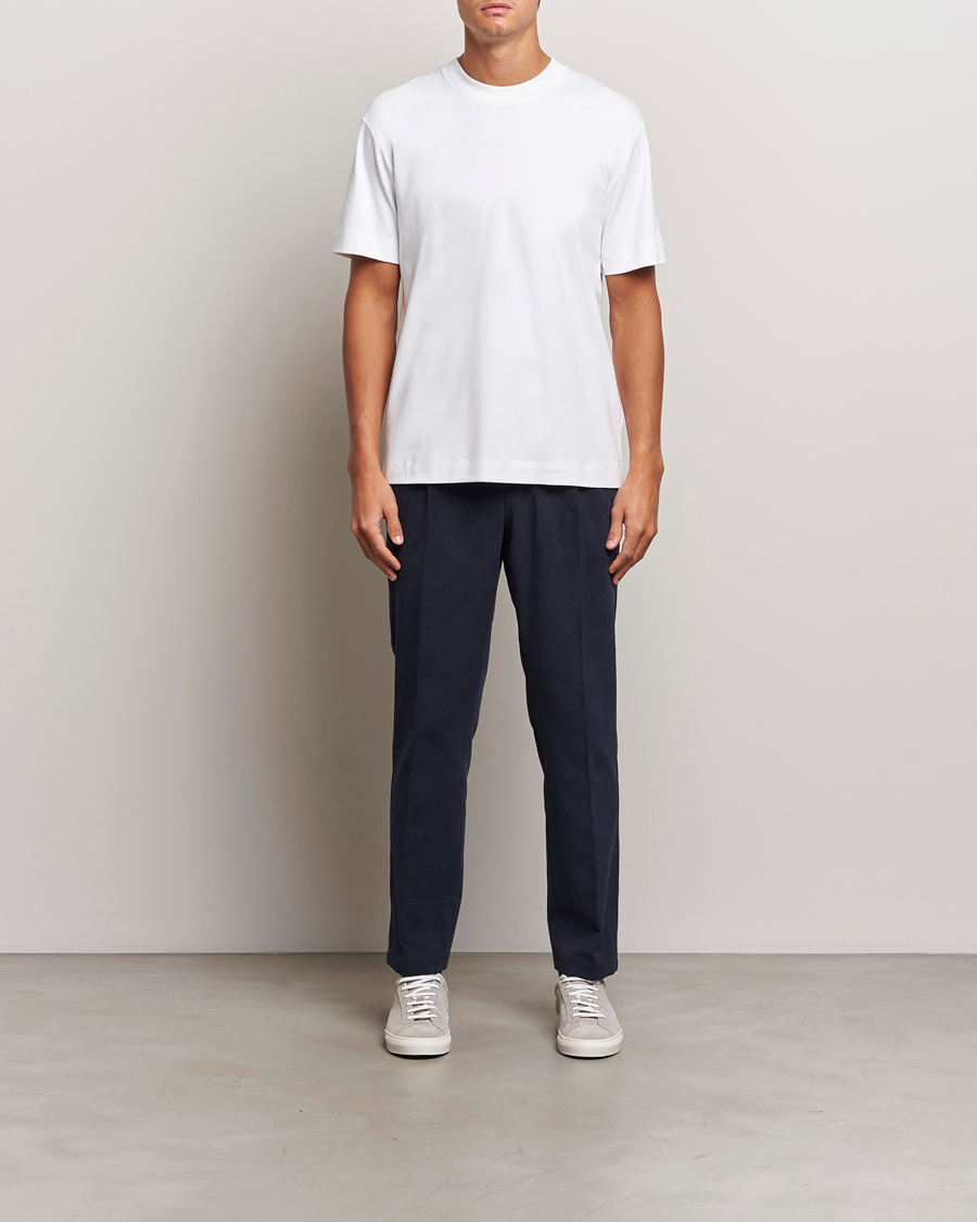 Heren | T-shirts | Sunspel | Heavy Weight Supima Cotton T-Shirt White