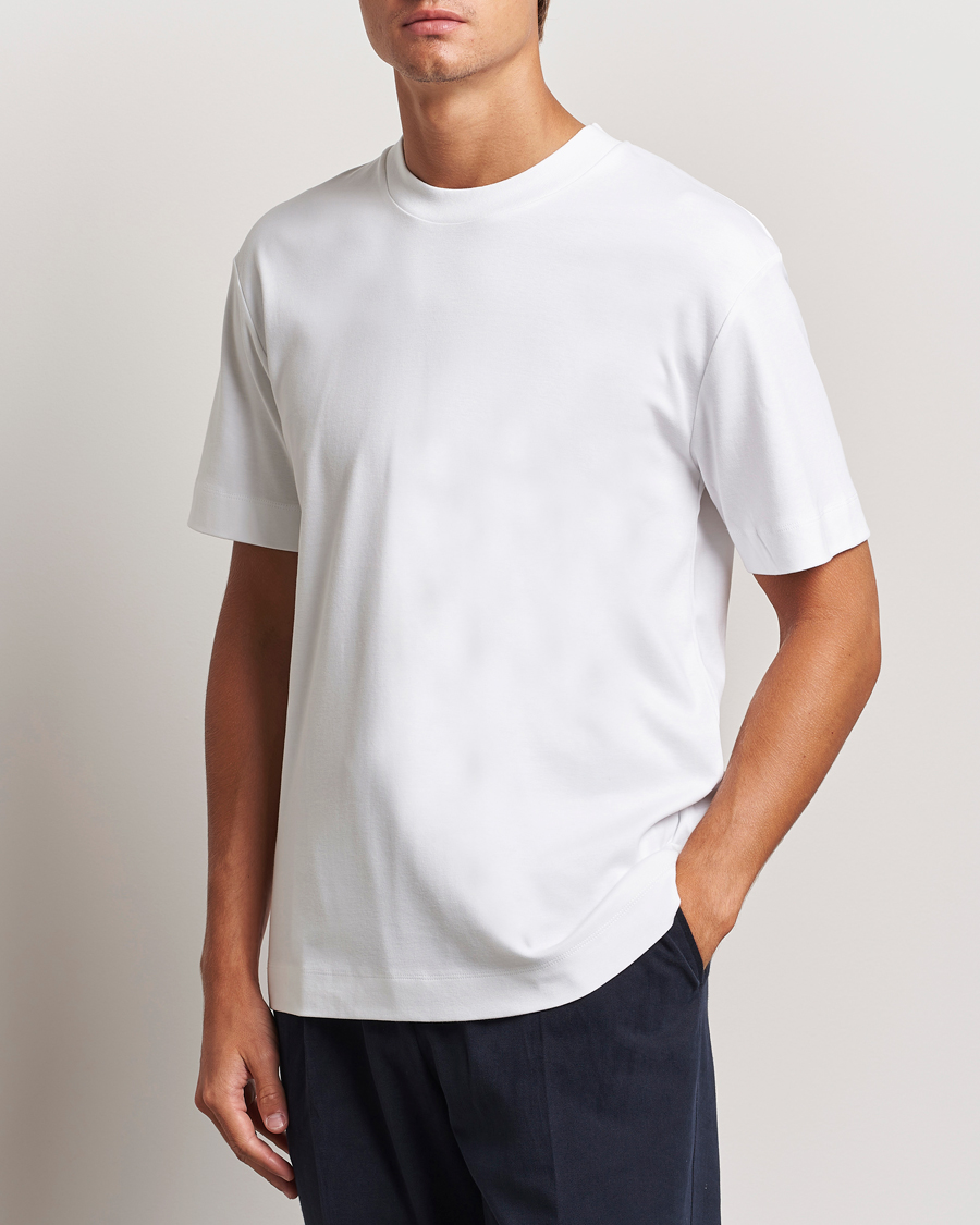 Heren | T-shirts | Sunspel | Heavy Weight Supima Cotton T-Shirt White