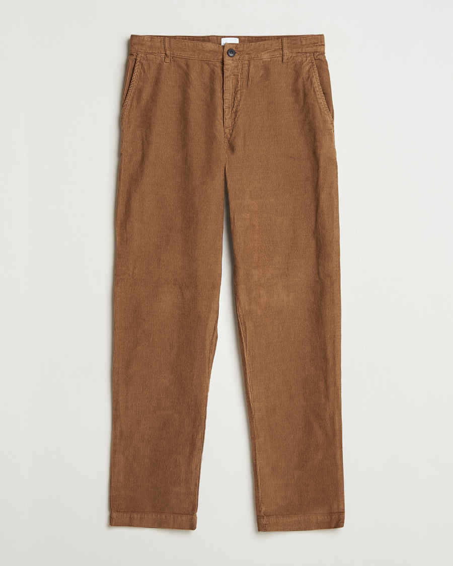 Heren | Broeken | Sunspel | Corduroy Chore Trousers Sandstone