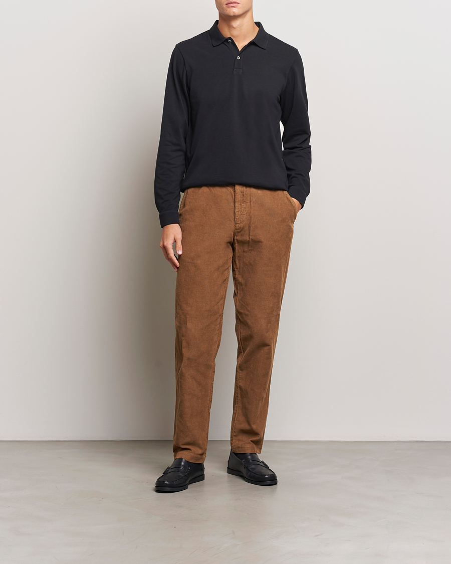 Heren | Broeken | Sunspel | Corduroy Chore Trousers Sandstone