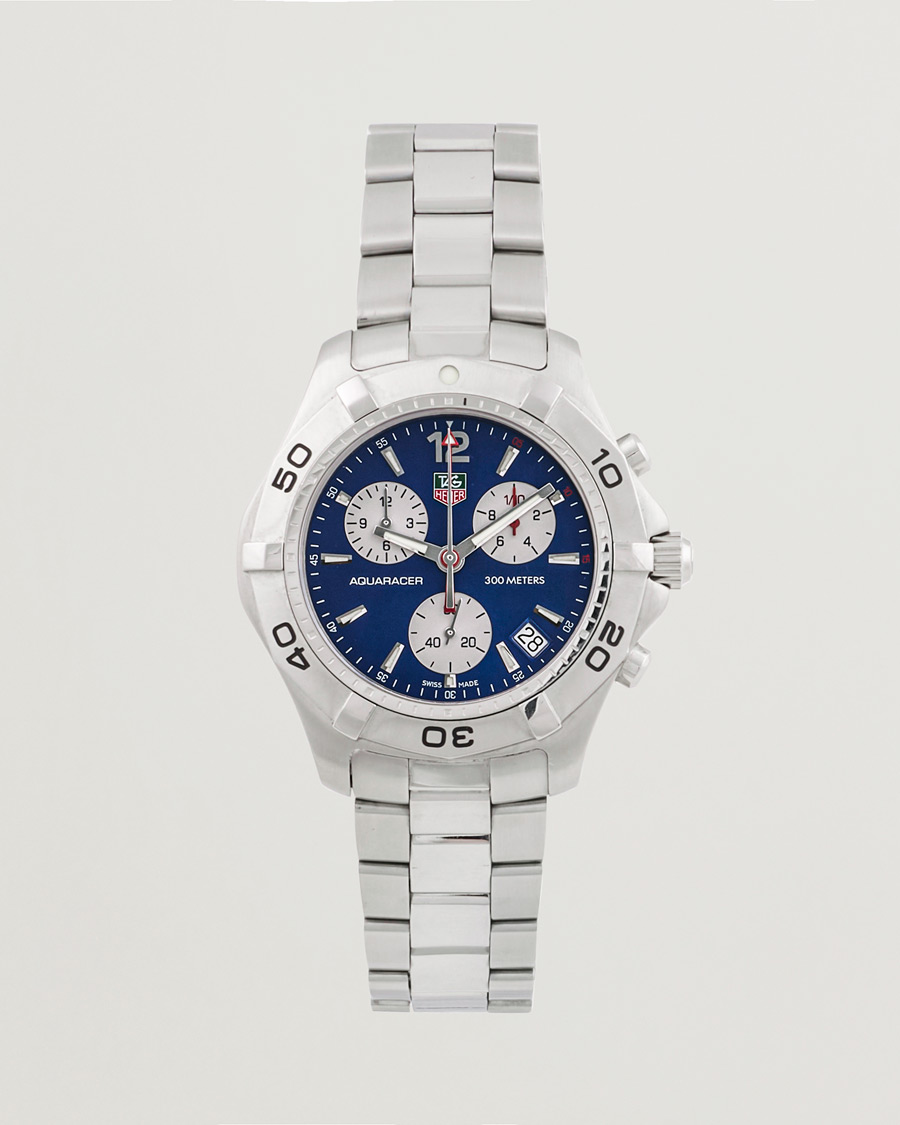 Heren | Tag Heuer Pre-Owned Aquaracer CAF1112 Silver | Tag Heuer Pre-Owned | Aquaracer CAF1112 Silver