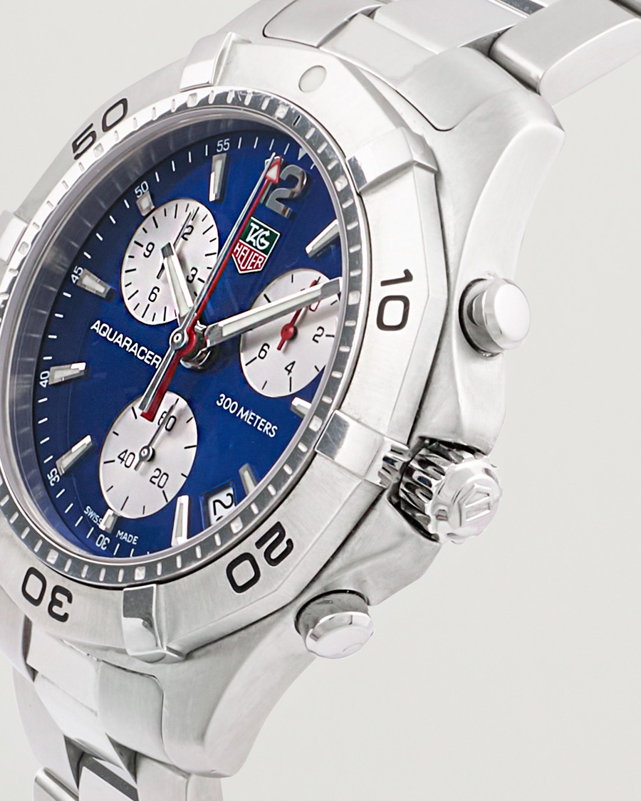 Heren | Tag Heuer Pre-Owned Aquaracer CAF1112 Silver | Tag Heuer Pre-Owned | Aquaracer CAF1112 Silver