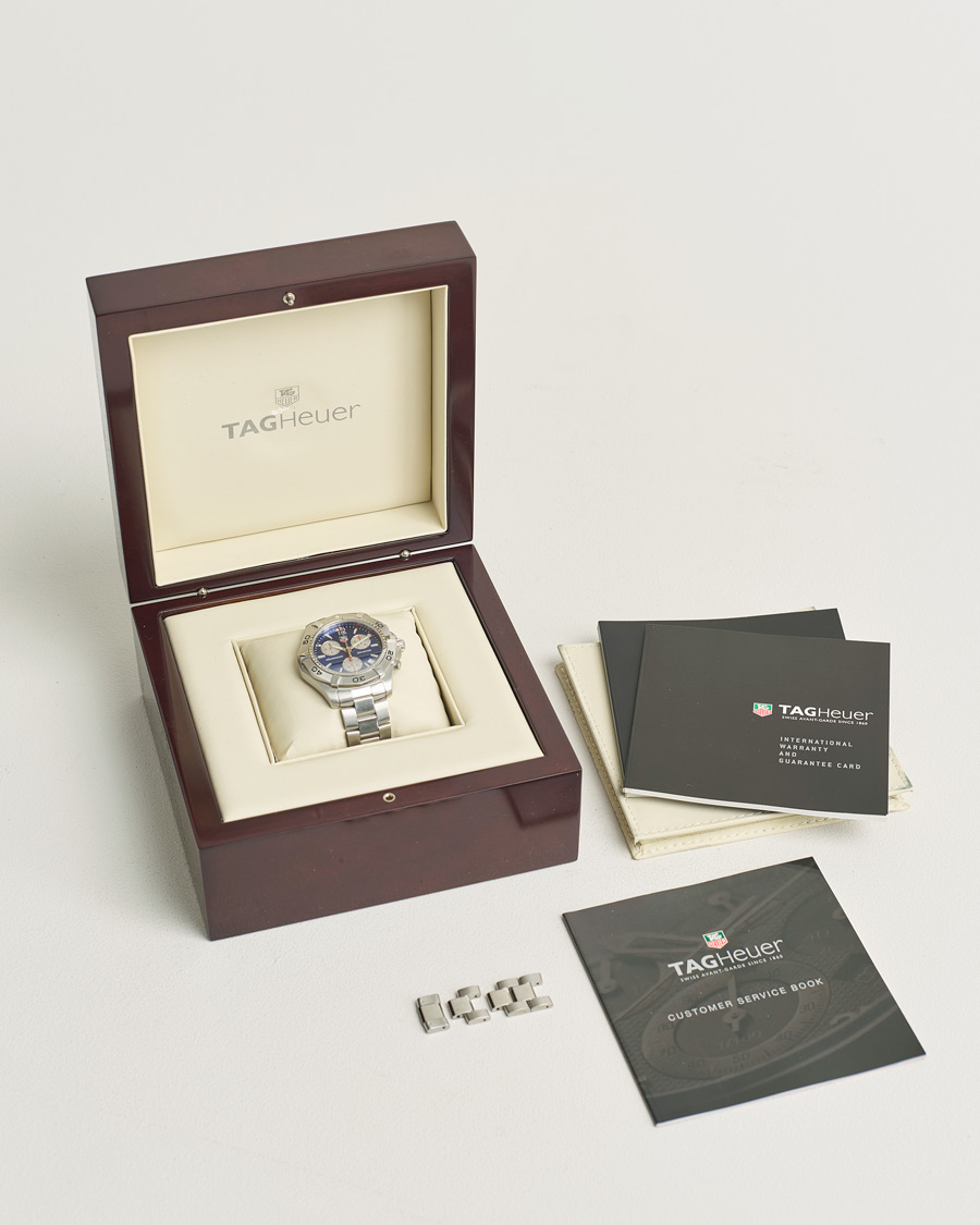Heren | Tag Heuer Pre-Owned Aquaracer CAF1112 Silver | Tag Heuer Pre-Owned | Aquaracer CAF1112 Silver