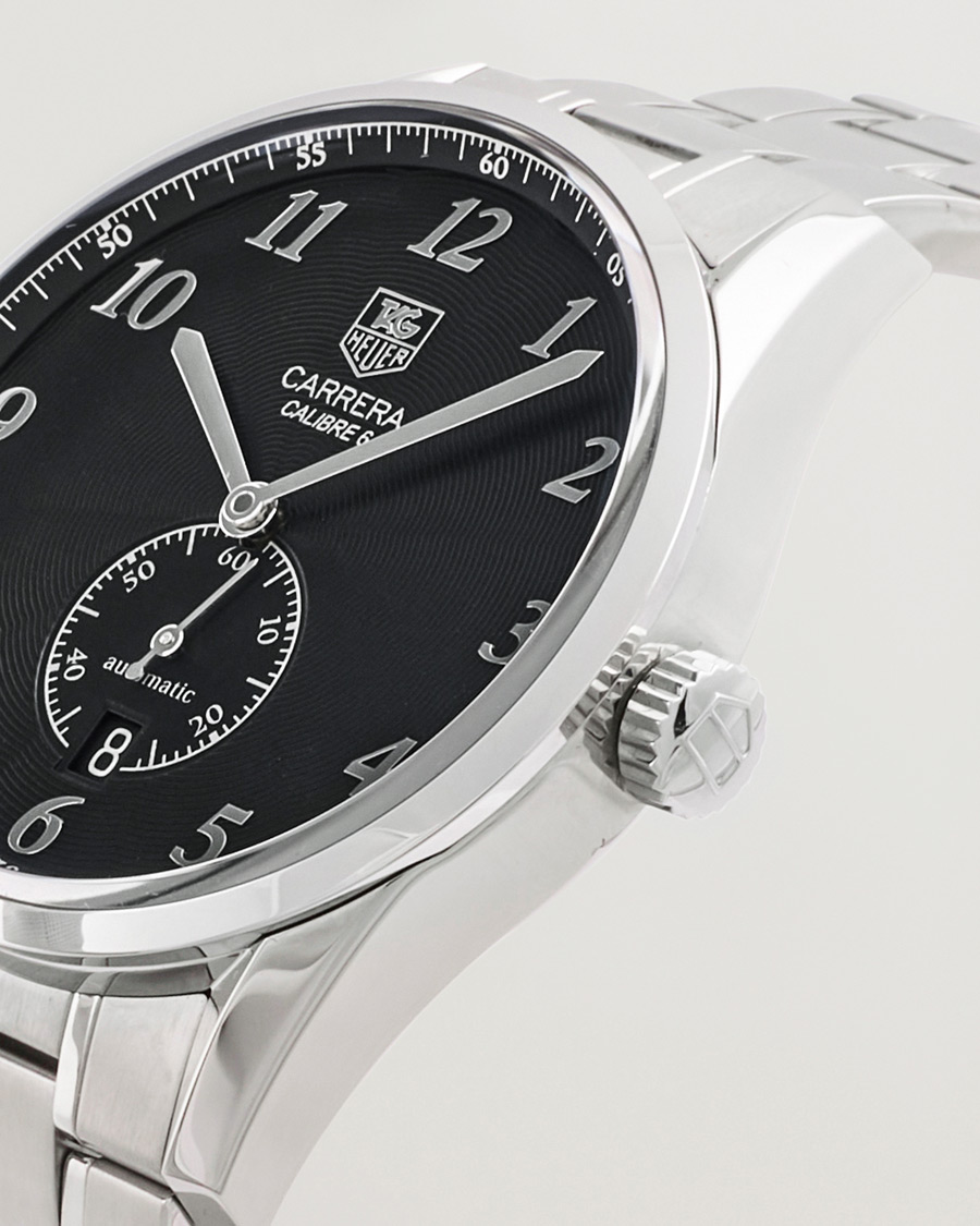 Heren | Tag Heuer Pre-Owned Carrera Calibre 6 WAS2110 Silver | Tag Heuer Pre-Owned | Carrera Calibre 6 WAS2110 Silver