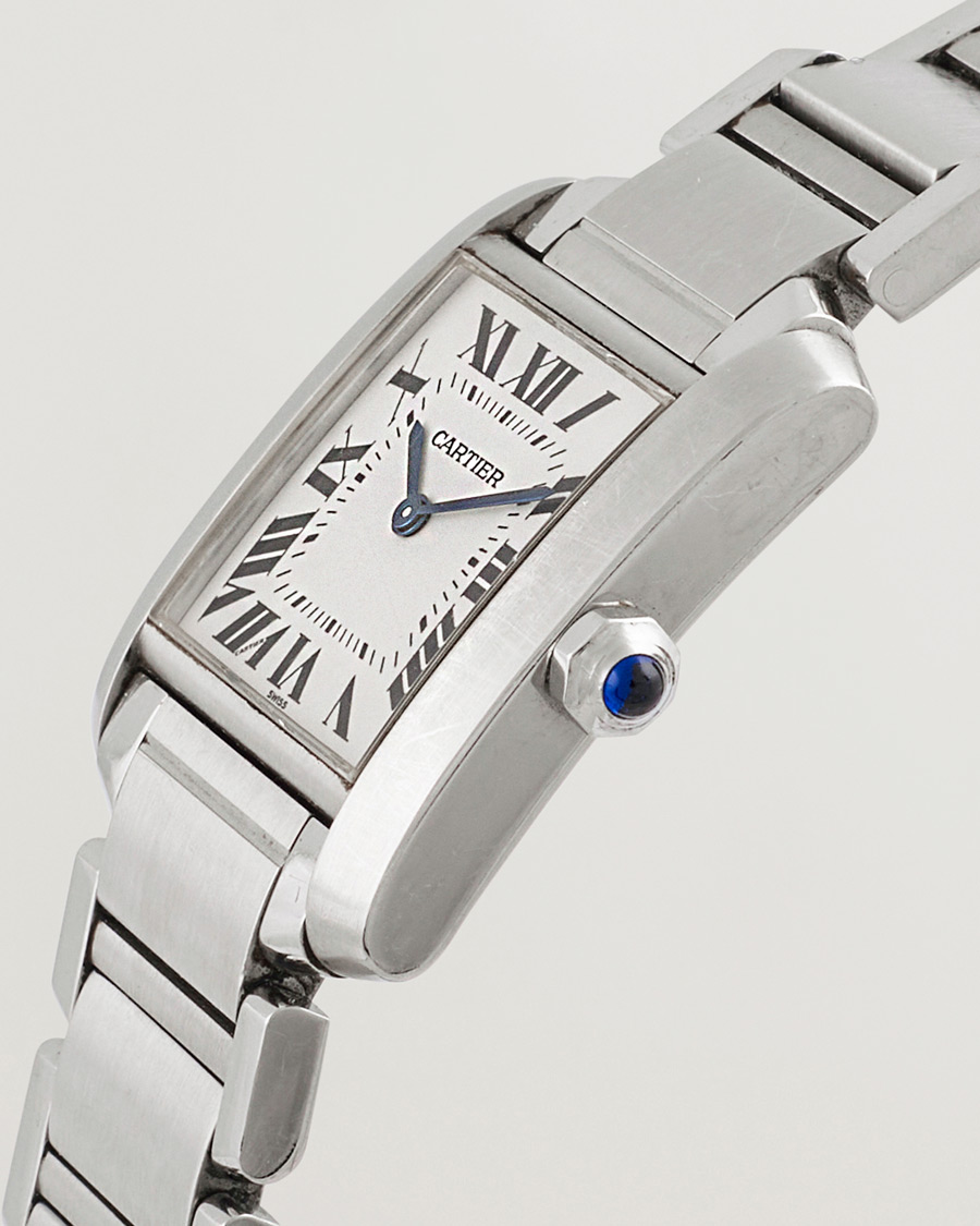 Heren | Cartier Pre-Owned Tank Française 2301 Silver | Cartier Pre-Owned | Tank Française 2301 Silver