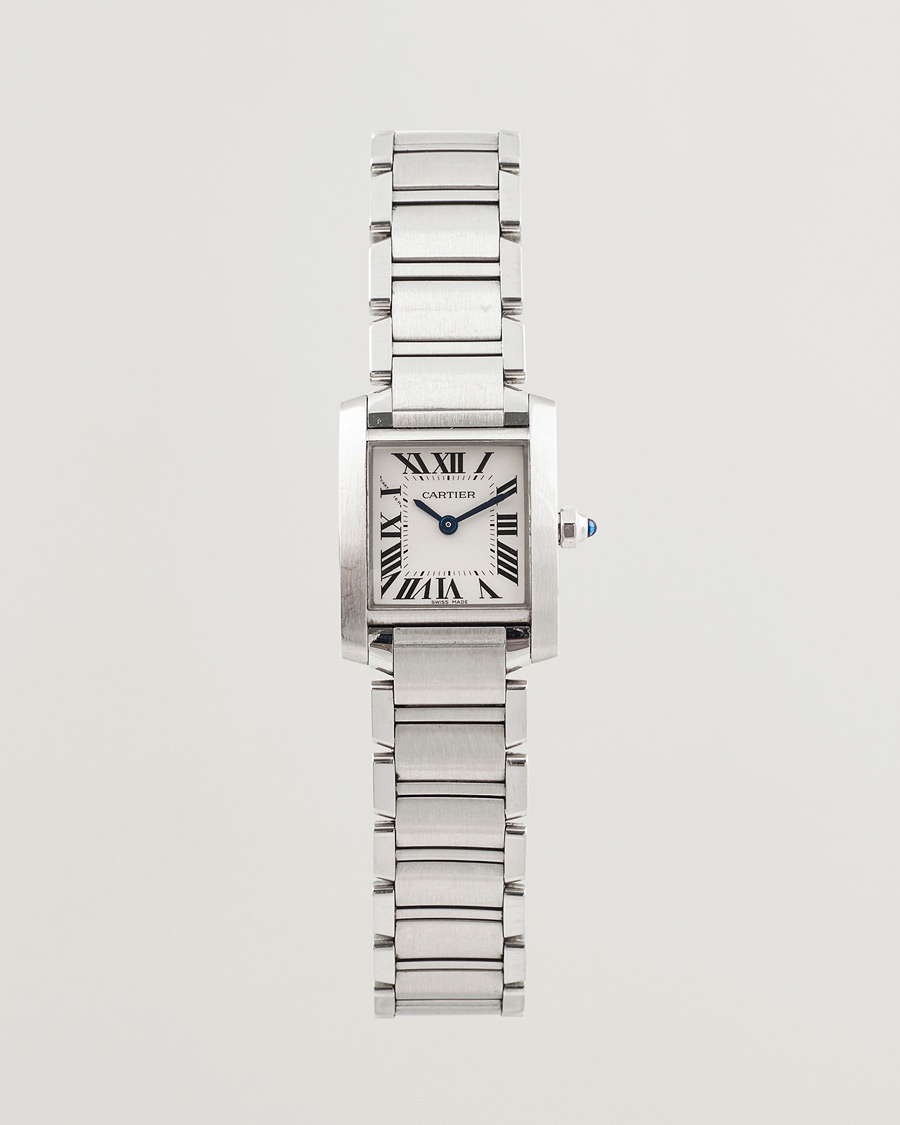 Homme | Cartier Pre-Owned Tank Française 2384 Silver | Cartier Pre-Owned | Tank Française 2384 Silver