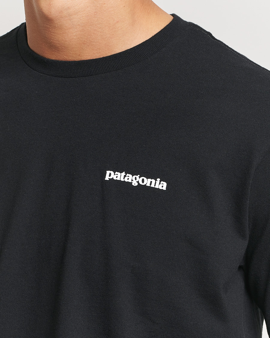 Heren | T-shirts | Patagonia | P-6 Logo Responsibili LS T-Shirt Black