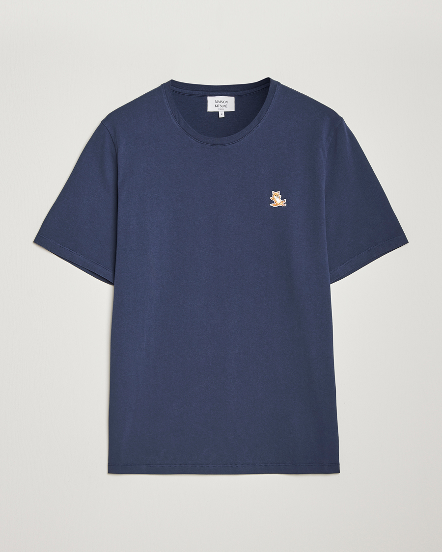 Heren | T-shirts | Maison Kitsuné | Chillax Fox T-Shirt Eclipse Blue