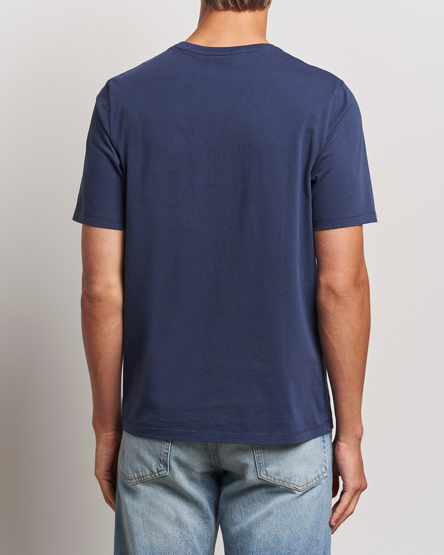 Heren | T-shirts | Maison Kitsuné | Chillax Fox T-Shirt Eclipse Blue