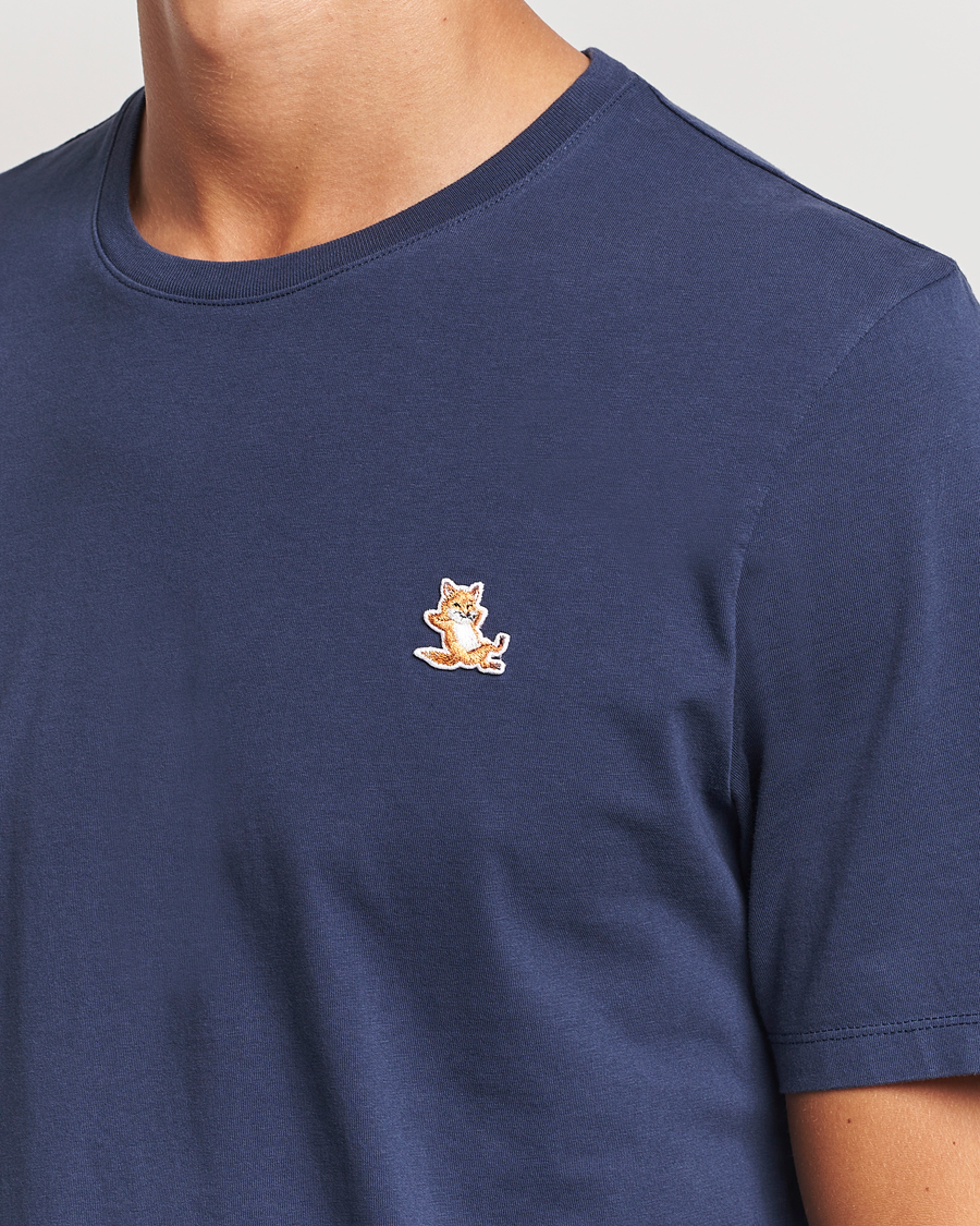 Heren | T-shirts | Maison Kitsuné | Chillax Fox T-Shirt Eclipse Blue