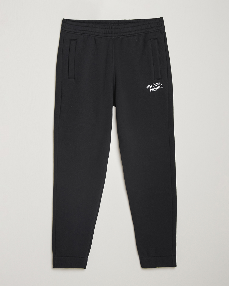 Heren | Broeken | Maison Kitsuné | Mini Handwriting Sweatpants Black