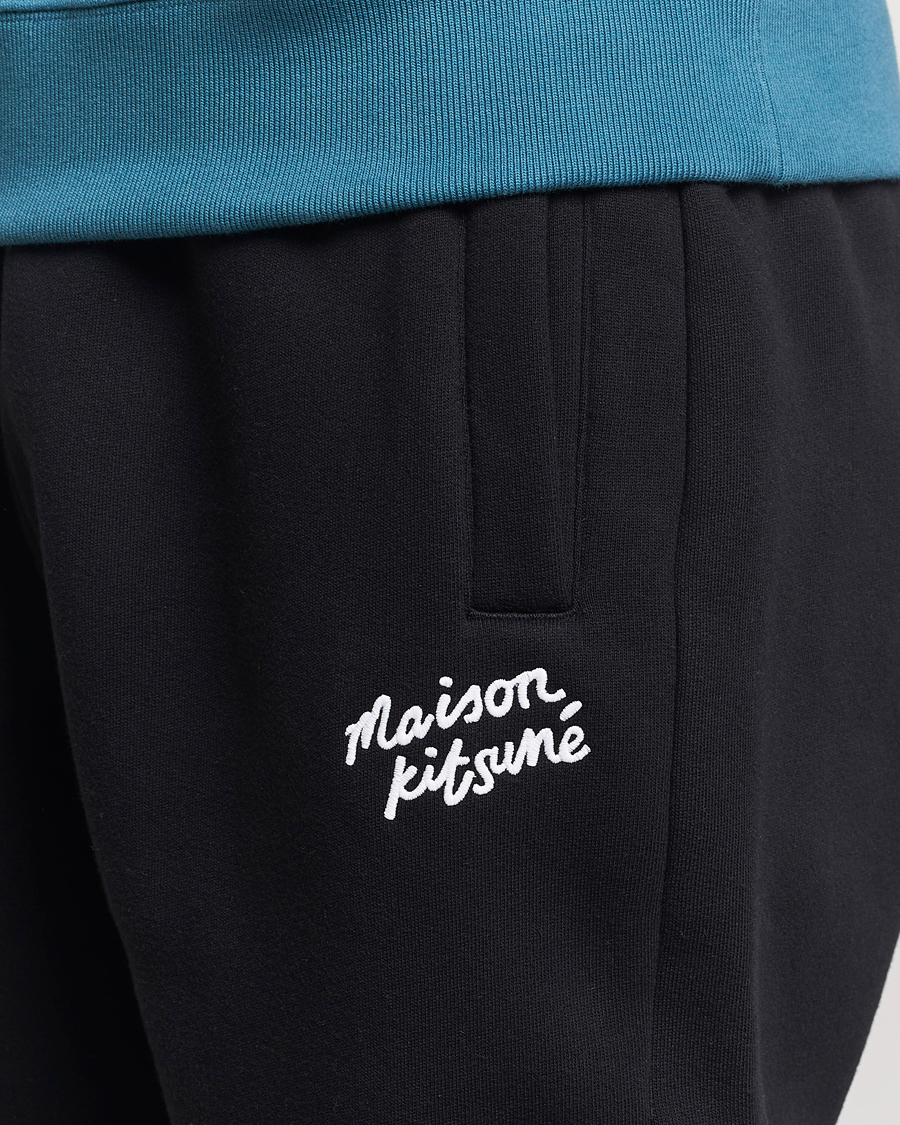 Heren | Broeken | Maison Kitsuné | Mini Handwriting Sweatpants Black