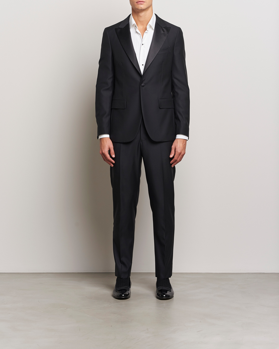 Heren | Pakken | Boglioli | Milano Single Breasted Tuxedo Black