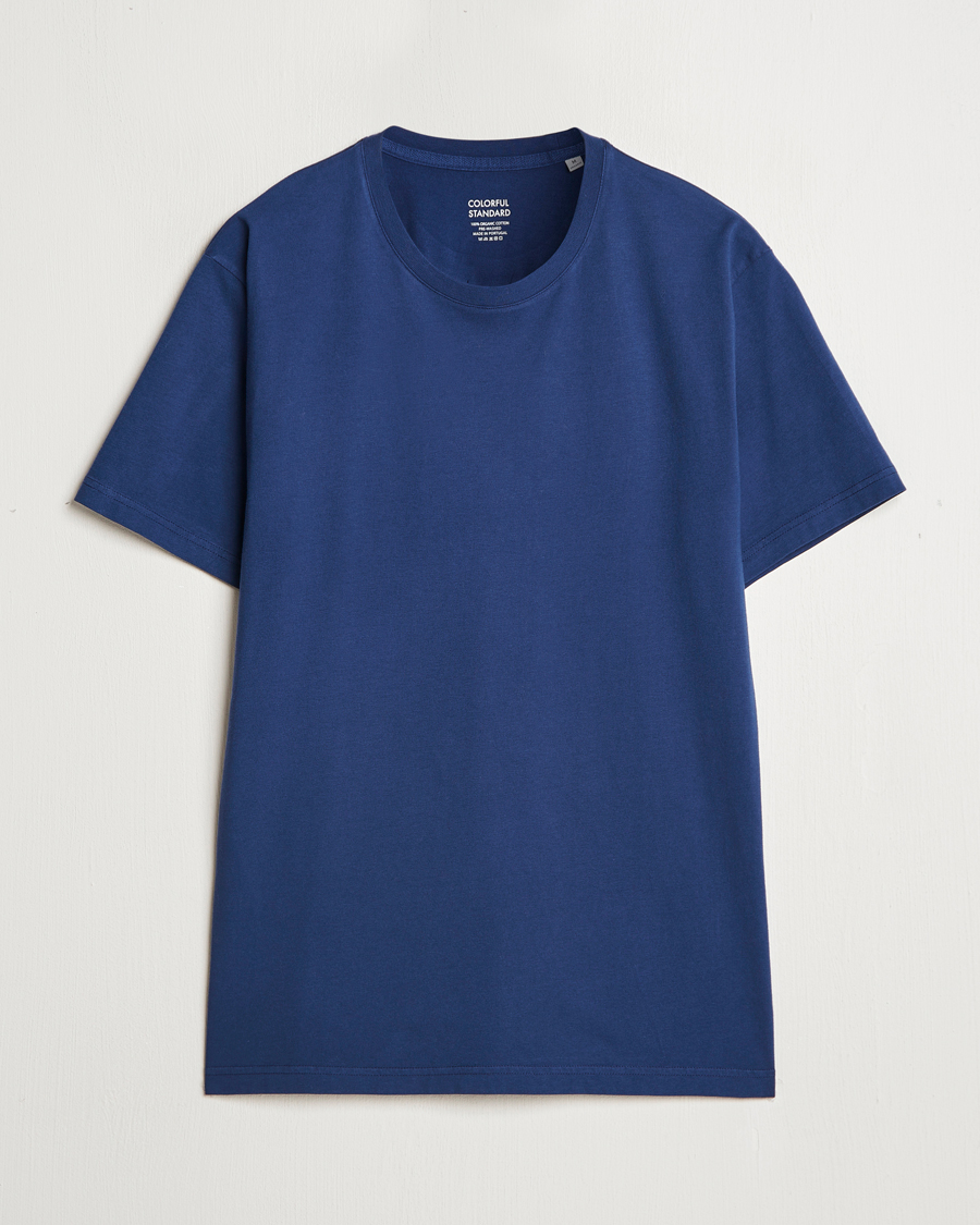 Heren | T-shirts | Colorful Standard | Classic Organic T-Shirt Marine Blue