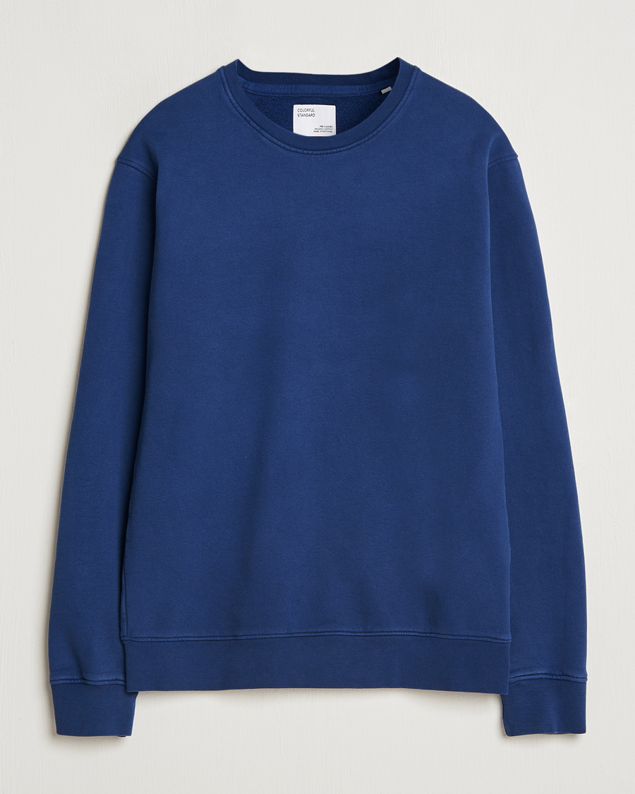 Heren | Truien | Colorful Standard | Classic Organic Crew Neck Sweat Marine Blue