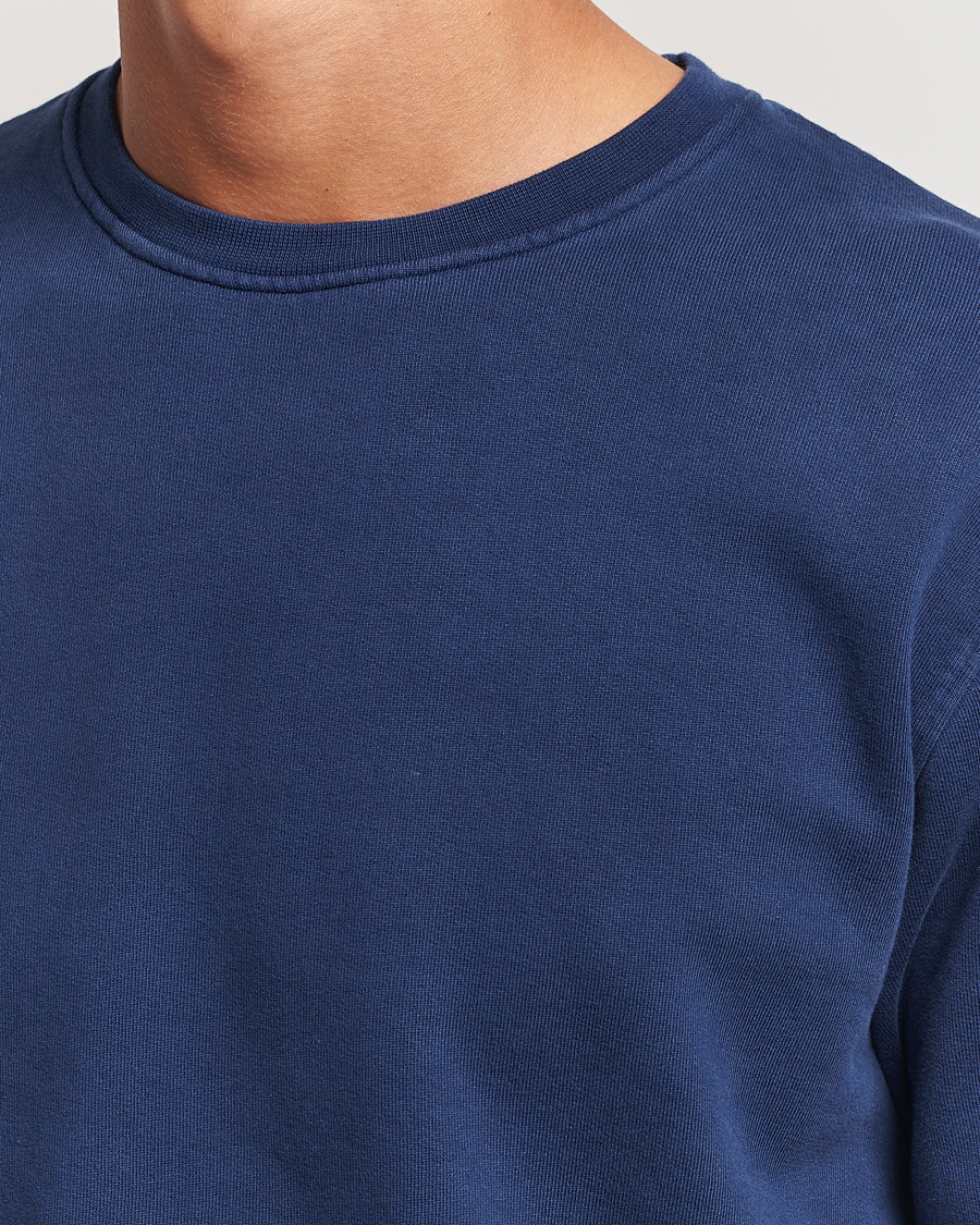 Heren | Truien | Colorful Standard | Classic Organic Crew Neck Sweat Marine Blue