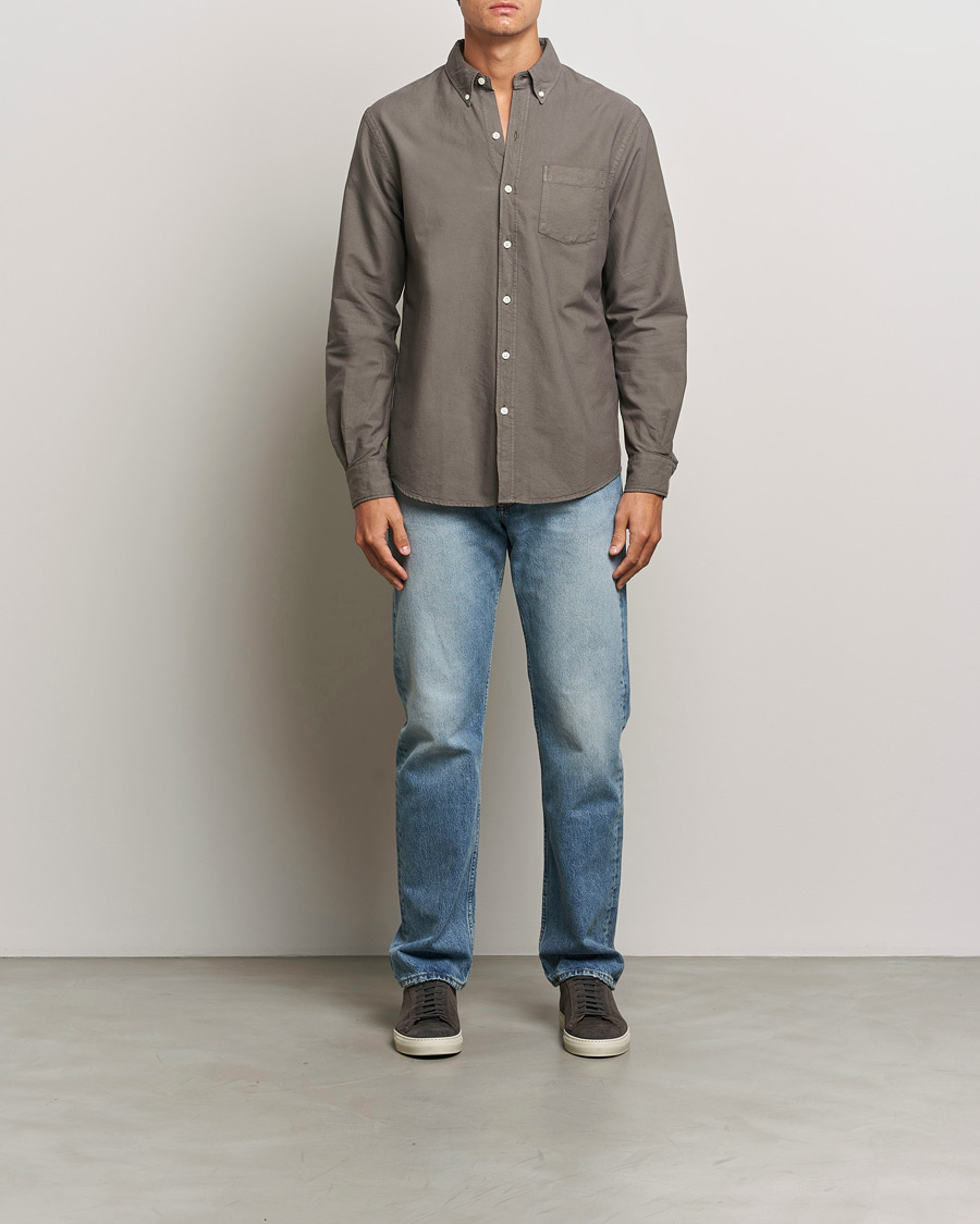 Homme | Chemises | Colorful Standard | Classic Organic Oxford Button Down Shirt Storm Grey