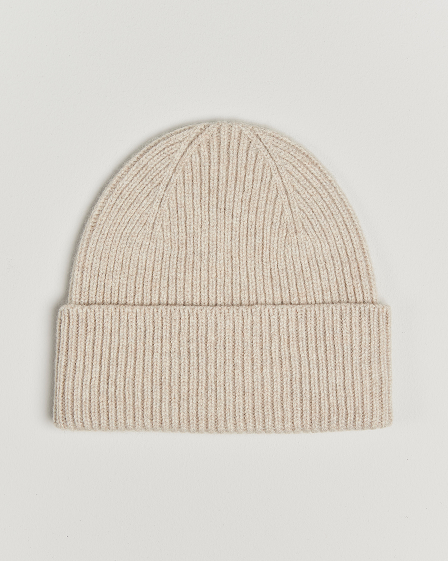 Homme | Bonnets | Colorful Standard | Merino Wool Beanie Ivory White