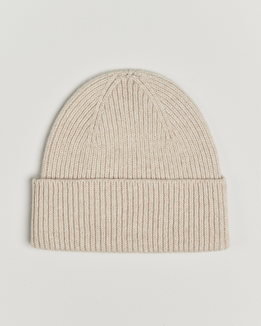 Homme | Bonnets | Colorful Standard | Merino Wool Beanie Ivory White