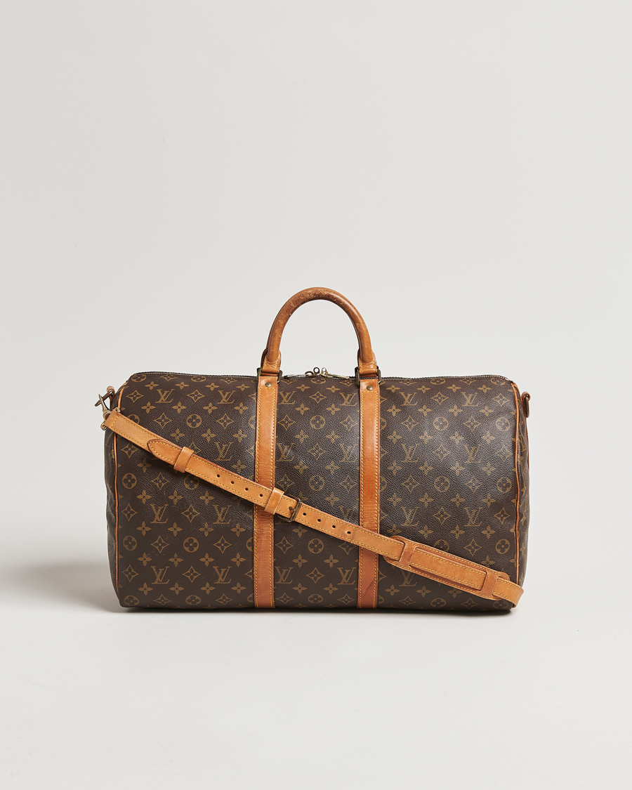 Homme | Louis Vuitton Pre-Owned Keepall Bandoulière 50 Monogram | Louis Vuitton Pre-Owned | Keepall Bandoulière 50 Monogram
