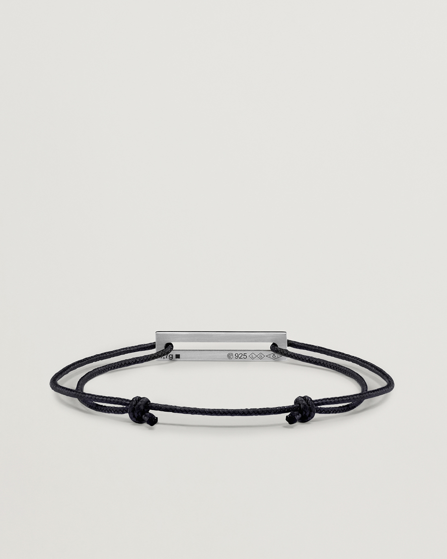 Heren | Sieraden | LE GRAMME | Lacquered Cord Bracelet Royal Blue