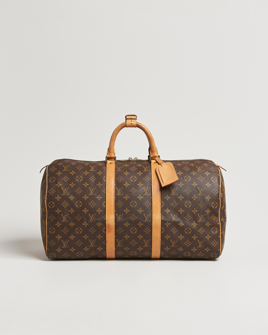 Heren | Louis Vuitton Pre-Owned Keepall 50 Bag Monogram | Louis Vuitton Pre-Owned | Keepall 50 Bag Monogram