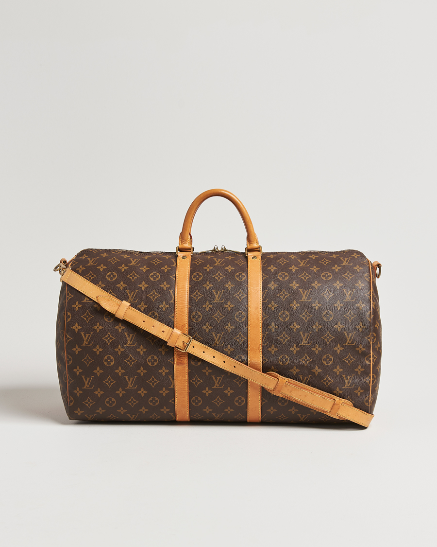 Homme | Louis Vuitton Pre-Owned Keepall Bandoulière 55 Monogram | Louis Vuitton Pre-Owned | Keepall Bandoulière 55 Monogram