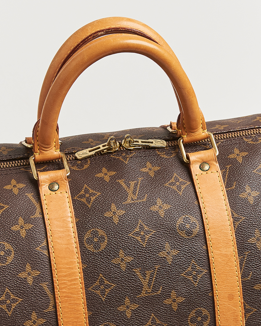 Homme | Louis Vuitton Pre-Owned Keepall Bandoulière 55 Monogram | Louis Vuitton Pre-Owned | Keepall Bandoulière 55 Monogram