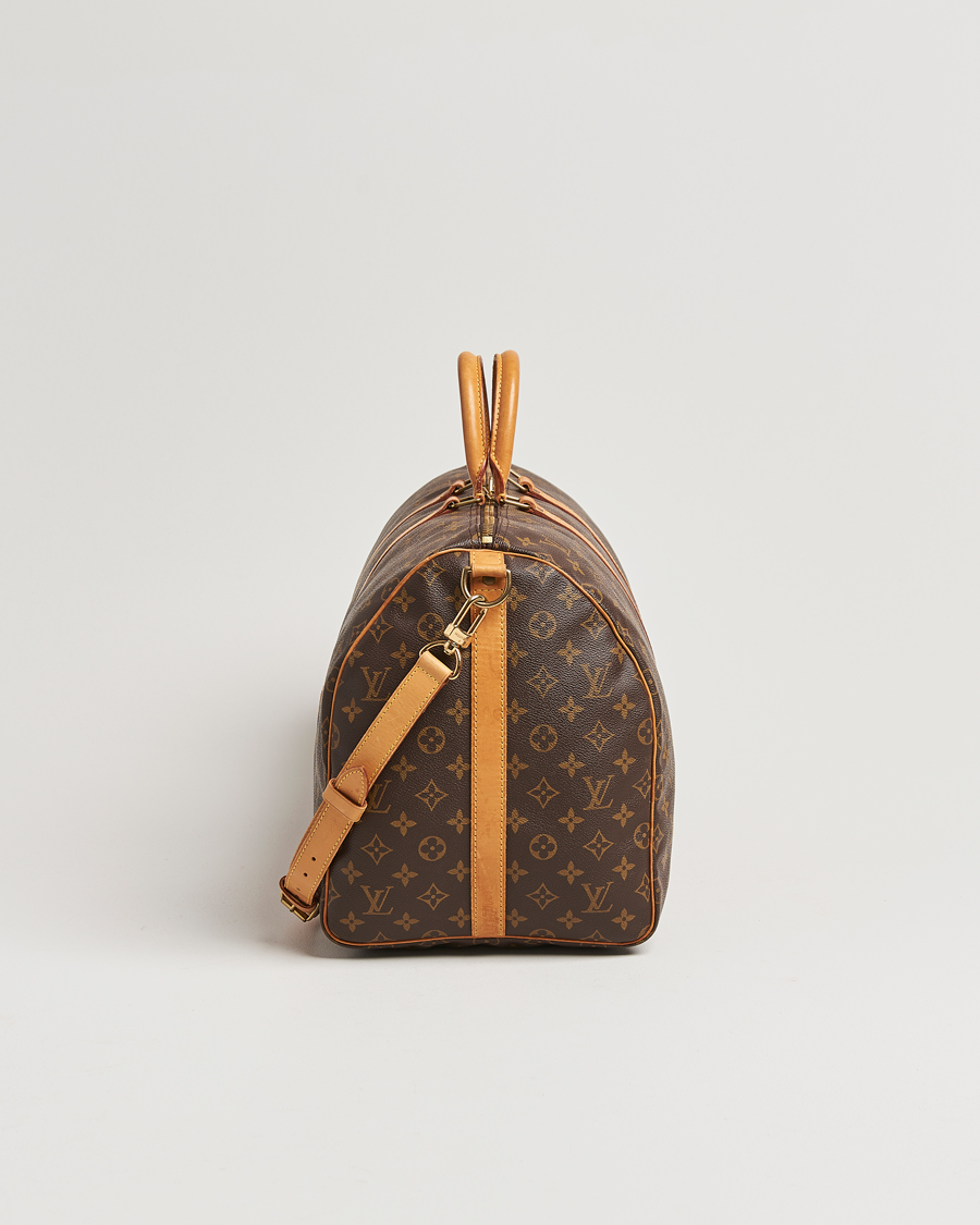Homme | Louis Vuitton Pre-Owned Keepall Bandoulière 55 Monogram | Louis Vuitton Pre-Owned | Keepall Bandoulière 55 Monogram