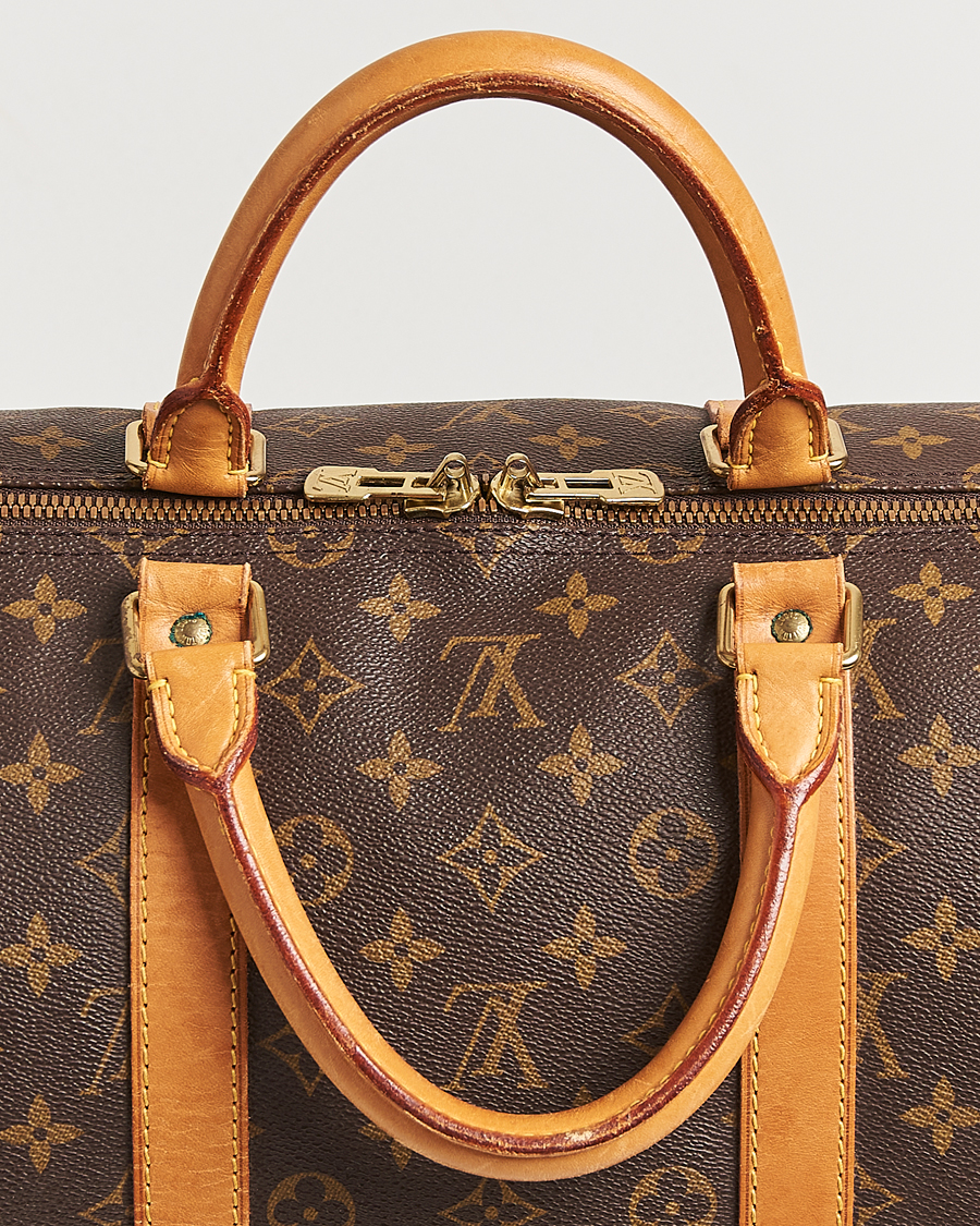 Homme | Louis Vuitton Pre-Owned Keepall Bandoulière 55 Monogram | Louis Vuitton Pre-Owned | Keepall Bandoulière 55 Monogram