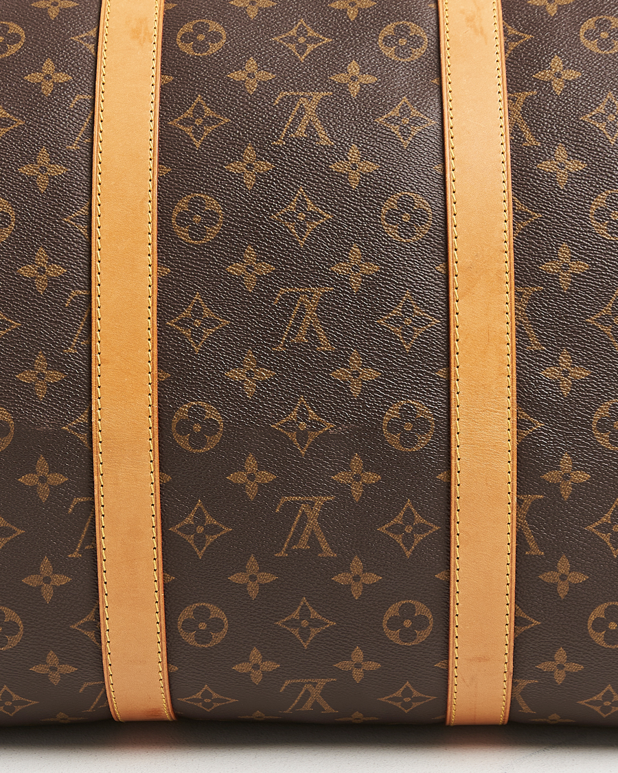 Homme | Louis Vuitton Pre-Owned Keepall Bandoulière 55 Monogram | Louis Vuitton Pre-Owned | Keepall Bandoulière 55 Monogram