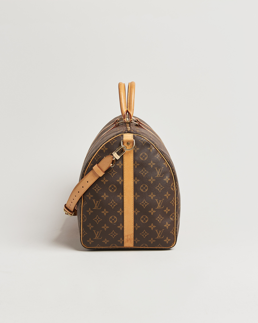 Homme | Louis Vuitton Pre-Owned Keepall Bandoulière 55 Monogram | Louis Vuitton Pre-Owned | Keepall Bandoulière 55 Monogram