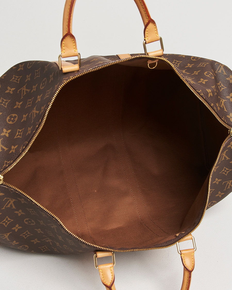 Homme | Louis Vuitton Pre-Owned Keepall Bandoulière 55 Monogram | Louis Vuitton Pre-Owned | Keepall Bandoulière 55 Monogram