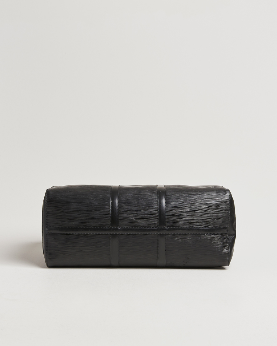 Homme | Louis Vuitton Pre-Owned Keepall 50 Epi Leather Travel Bag Black | Louis Vuitton Pre-Owned | Keepall 50 Epi Leather Travel Bag Black