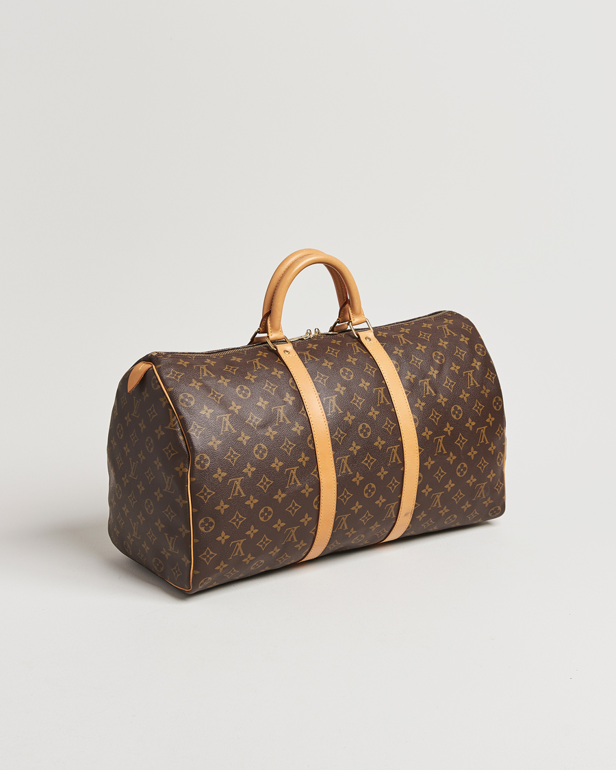 Homme | Louis Vuitton Pre-Owned Keepall 50 Bag Monogram | Louis Vuitton Pre-Owned | Keepall 50 Bag Monogram