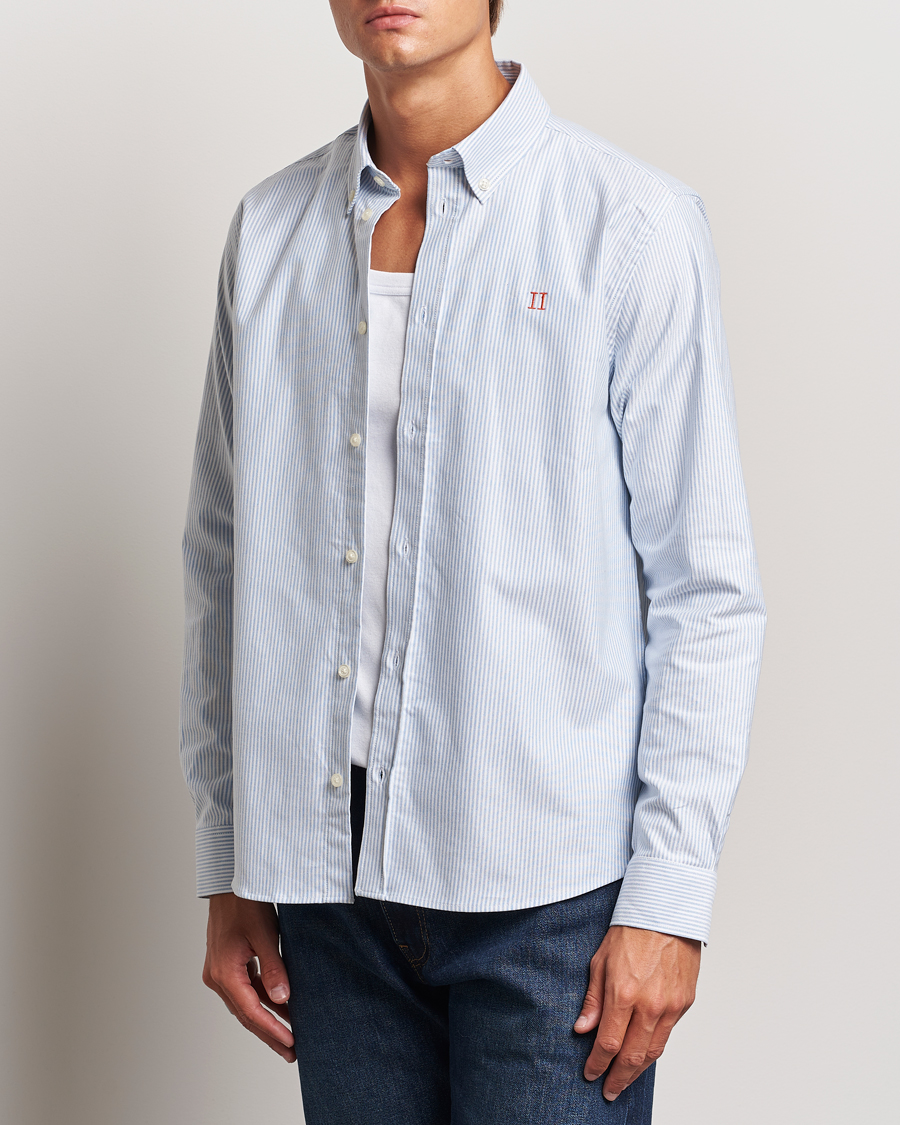 Heren | Overhemden | LES DEUX | Konrad Contrast Oxford Shirt Light Blue/White