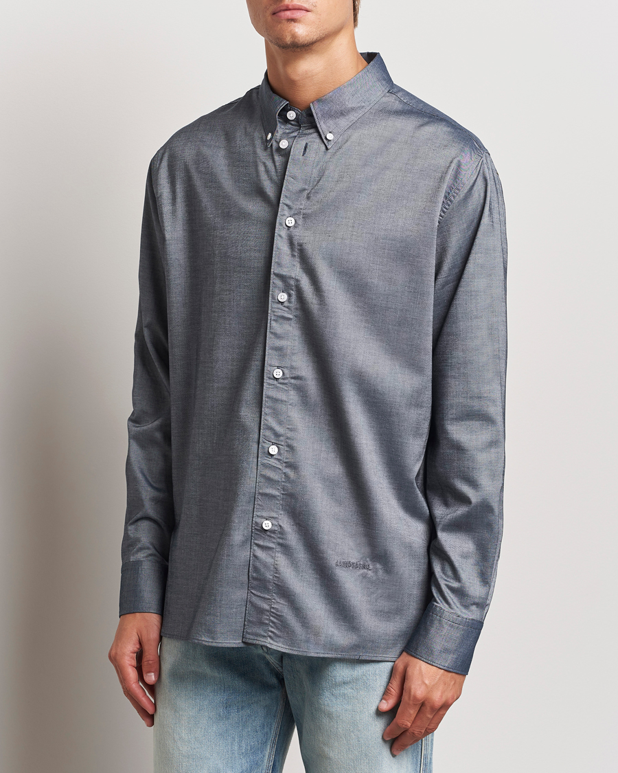 Homme | Chemises | J.Lindeberg | Regular Stretch Oxford Shirt Navy