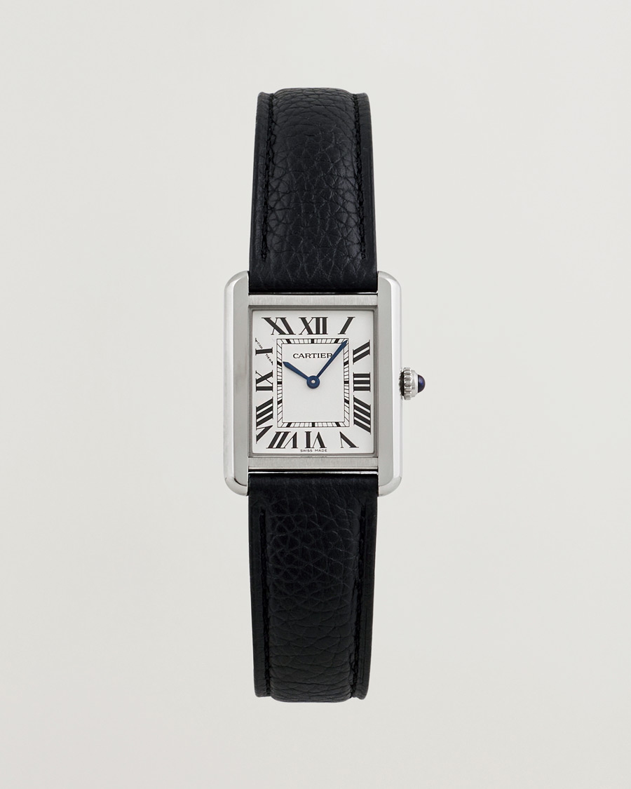 Heren | Cartier Pre-Owned Tank SoloWSTA0030 Silver | Cartier Pre-Owned | Tank SoloWSTA0030 Silver